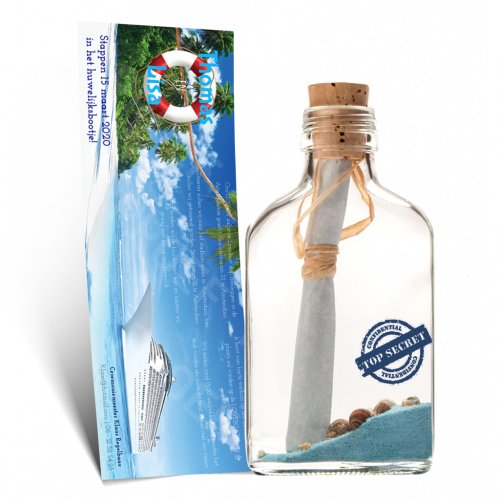 Bekijk hier de nautische trouwkaarten | Flessenpost | Messageinabottle.eu