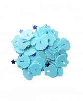 confetti babyvoetjes blauw - 15 gram