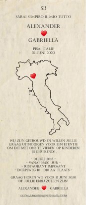 trouwkaart Italië