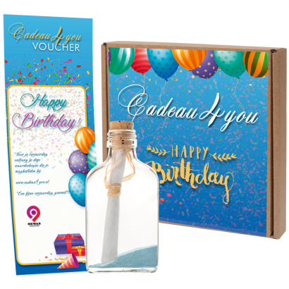 Message Bottle Giftbox - Happy Birthday